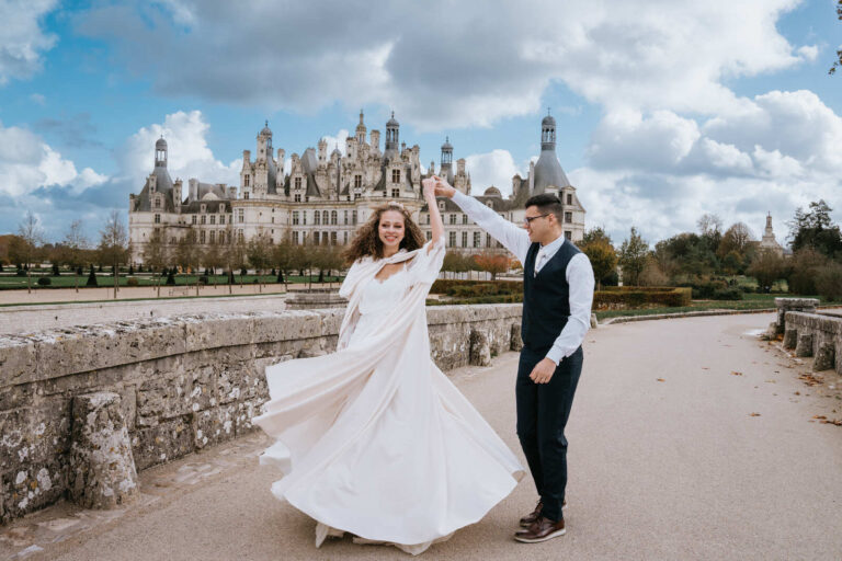 mini wedding em Castelo na França